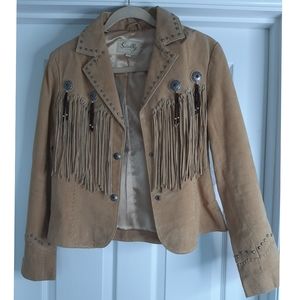 Scully leather fringe jacket